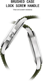 Relojes Specht & Söhne para hombres Movimiento Miyota 8215 de Japón Reloj deportivo Movimiento clásico Automático Mecánico Reloj de pulsera para hombre Correa de goma Impermeable 40MM
