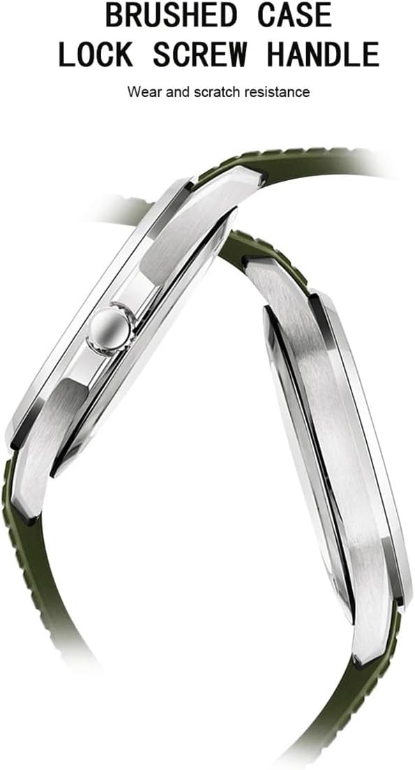 Relojes Specht & Söhne para hombres Movimiento Miyota 8215 de Japón Reloj deportivo Movimiento clásico Automático Mecánico Reloj de pulsera para hombre Correa de goma Impermeable 40MM