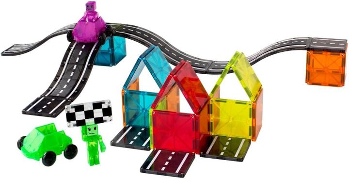 MAGNA-TILES Downhill Duo - Juego de construcción magnética