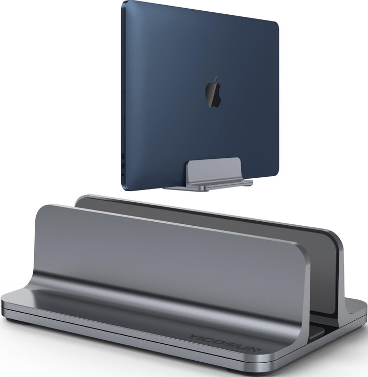 YICOSUN Soporte vertical de aluminio para laptop para escritorio, b...