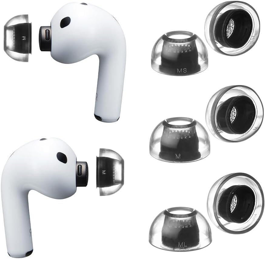 AZLA Crystal AirPods Pro 3 - Puntas de repuesto de silicona de ajuste