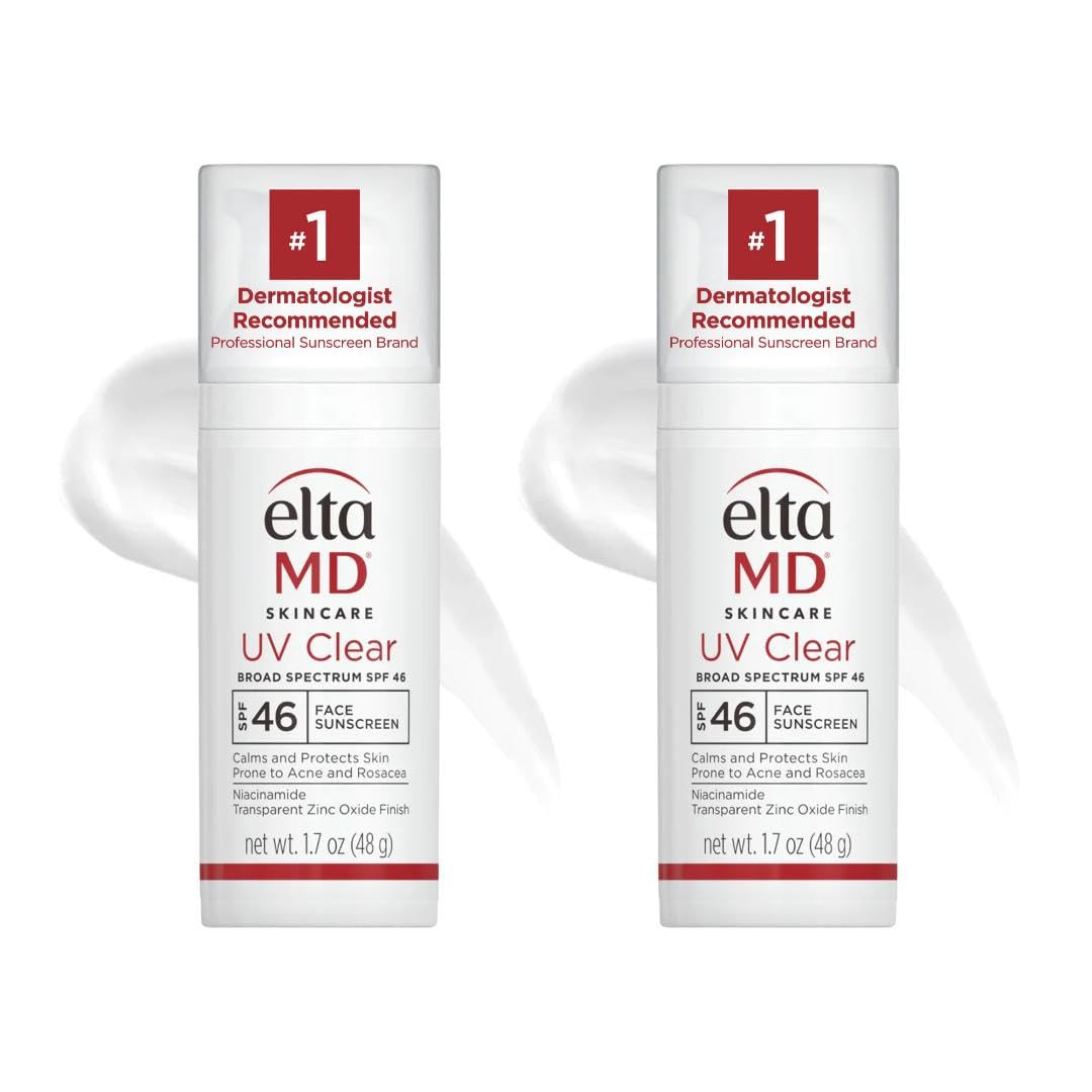 EltaMD UV Clear Face Sunscreen SPF 46, Oil-Free Sunscreen with Zinc...