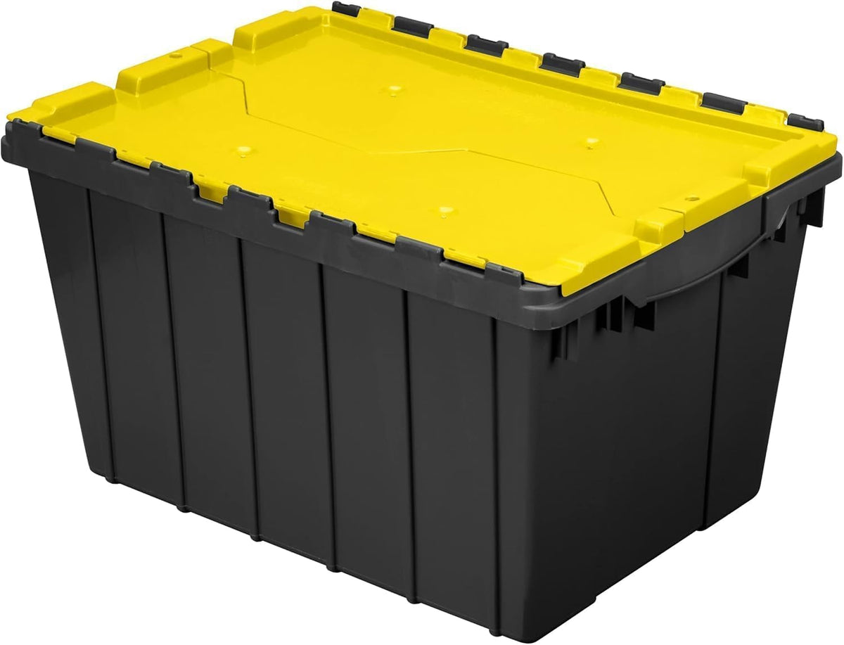 Akro-Mils 66486 Contenedor apilable de plástico de 12 galones con tapa con