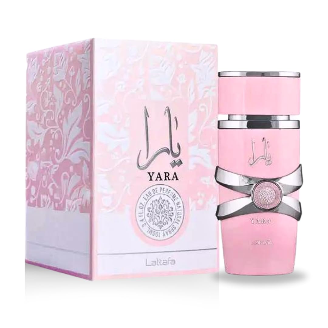 Lattafa Yara - Eau de Parfum en espray para mujer, 3.4 onzas (paque...