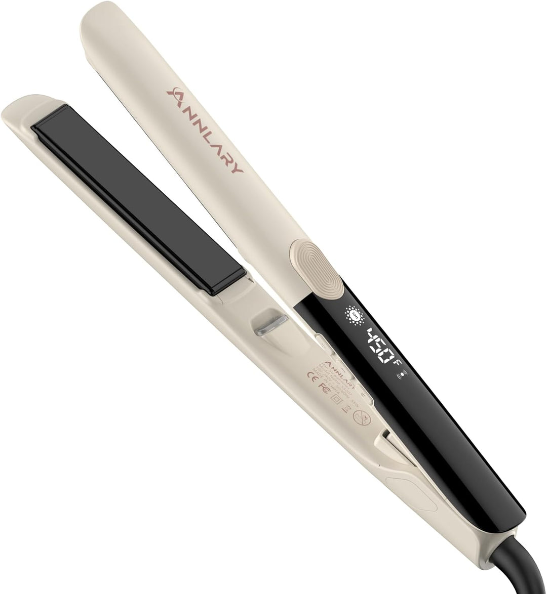 ANNLARY Plancha para el cabello, plancha plana de 1.75 pulgadas con...