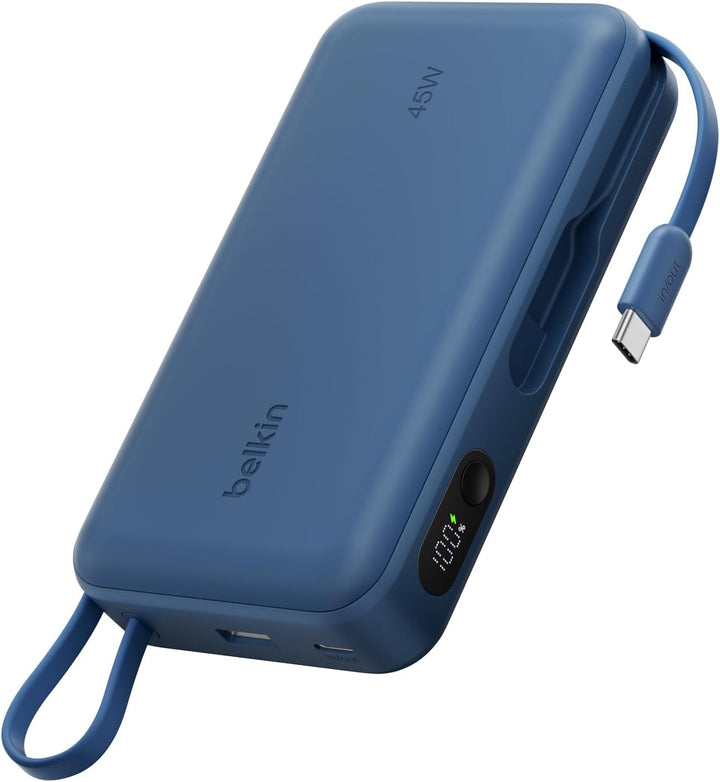 Belkin 20000mAh 45W Cargador portátil Power Bank con cable USB C in...