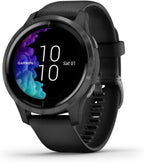 Garmin 010-02173-11 Venu, GPS SmartWatch con pantalla táctil brillante, presenta música, monitoreo de energía corporal, entrenamientos animados, sensor de buey de pulso y más, negro