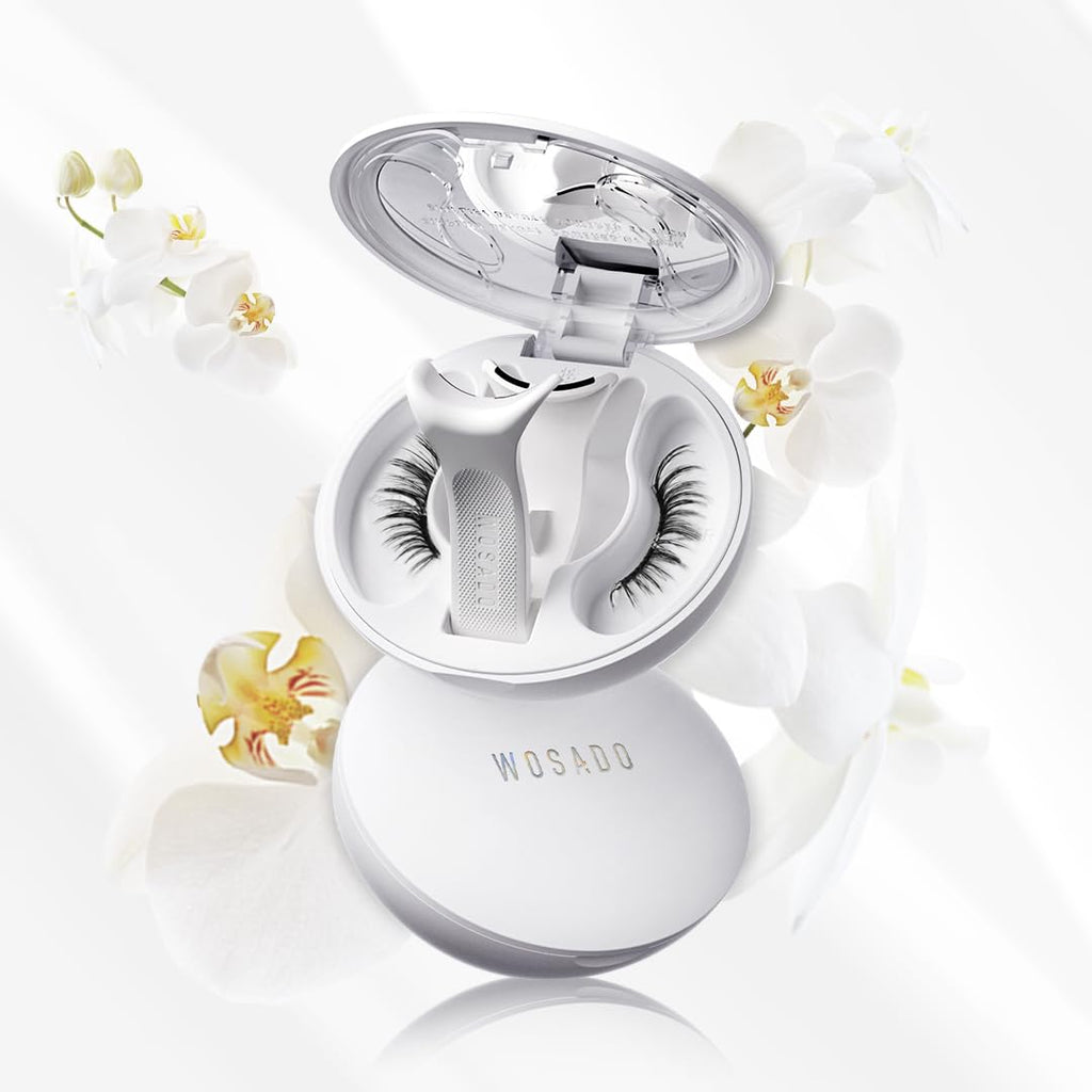 WOSADO Kit de pestañas magnéticas suaves con aplicador, 1 pair, Orquídea