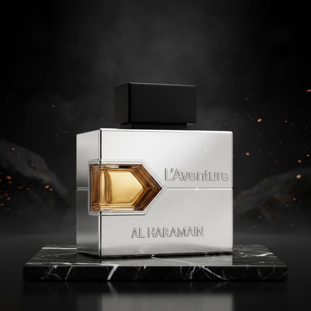 Al Haramain L'aventure Eau De Parfum Spray para Hombre, 3.33 Fl Oz