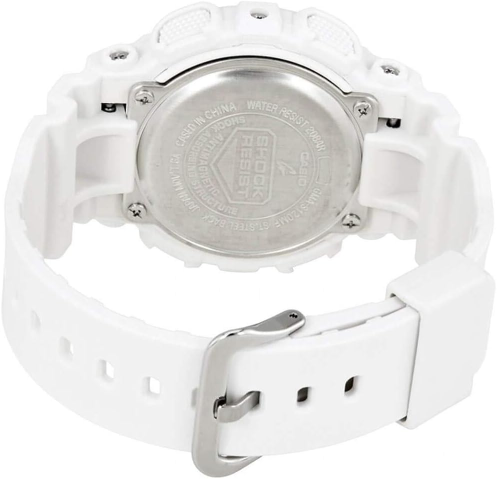 Casio GMS-S120MF-7A2CR G Shock Reloj de cuarzo blanco con pantalla analógica-digital para mujer