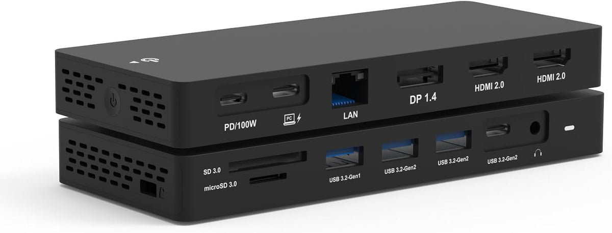 Nueva estación de acoplamiento Dell con doble HDMI+DisplayPort con adaptador de corriente, 13 en 1 Dell Thunderbolt Dock para XPS, Inspiron, Latitude, Precision, Vostro, G/Alienware, etc