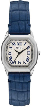 Fossil Reloj Harlow para mujer, movimiento de tres manecillas de cuarzo con correa de acero inoxidable o cuero