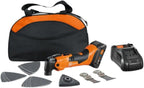 Fein MultiMaster inalámbrico AMM 500 PLUS 4 Ah con bolsa de nailon para construcción y renovación de interiores - Soporte Starlock Plus, sistema QuickIn, compatible con batería AMPShare/Bosch de 18 V
