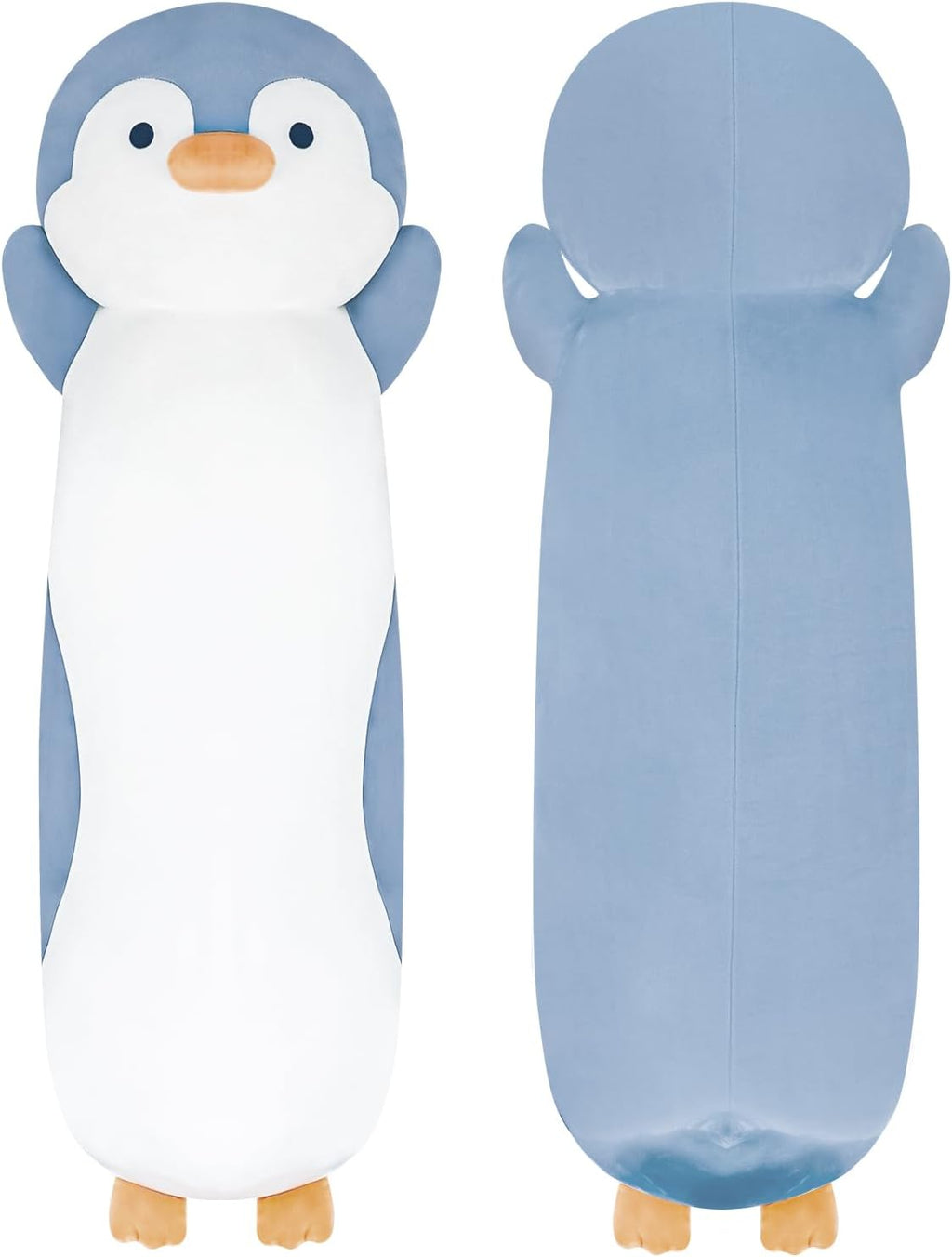 Animal de peluche de pingüino de 36 pulgadas, suave y largo, almohada de peluche de pingüino azul, regalo para niños, niños y niñas, cumpleaños, Pascua