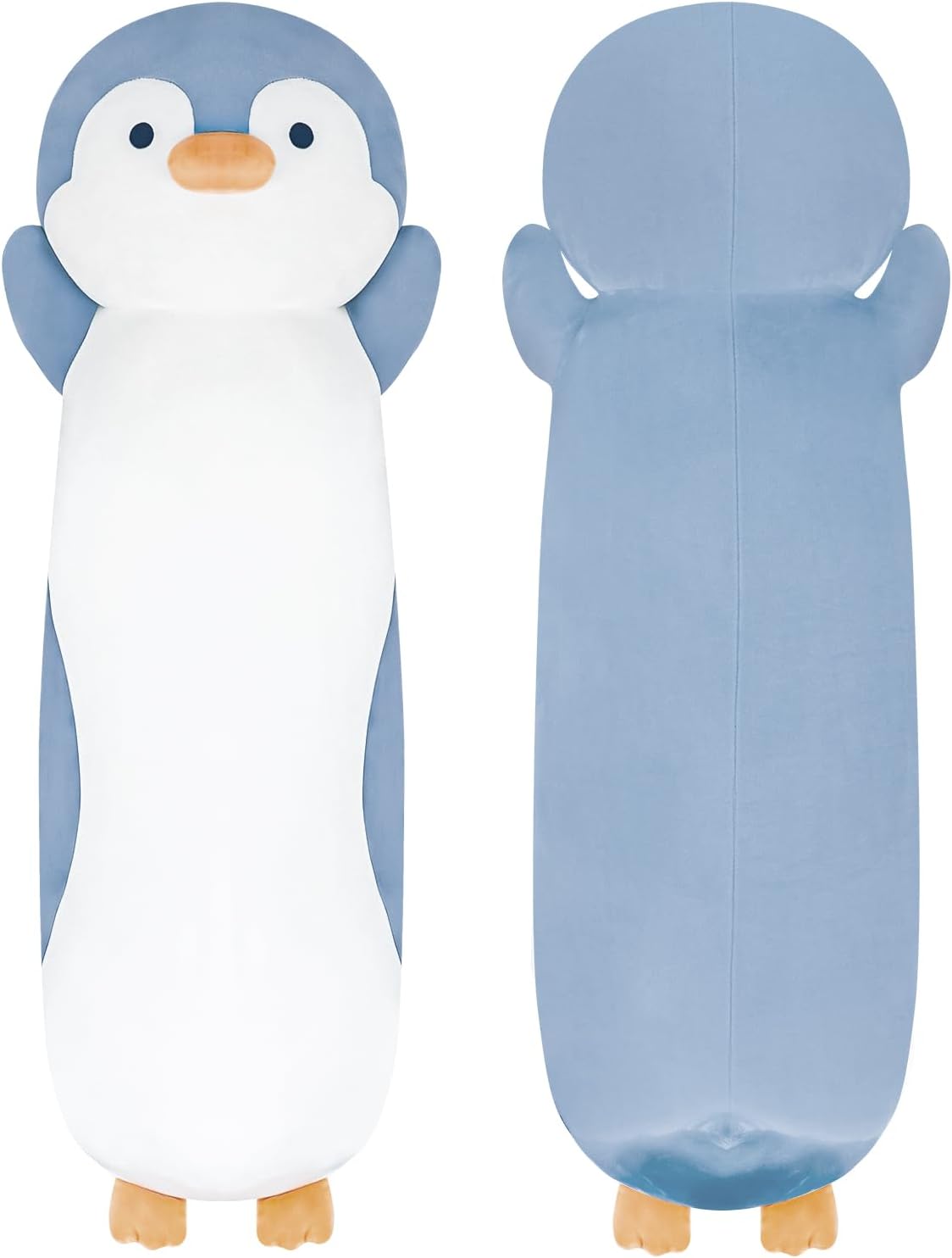 Animal de peluche de pingüino de 36 pulgadas, suave y largo, almohada de peluche de pingüino azul, regalo para niños, niños y niñas, cumpleaños, Pascua
