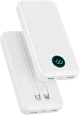 Cargador Portátil PowerBank 40,800mAh con 2 Cables Integrados, Carg...