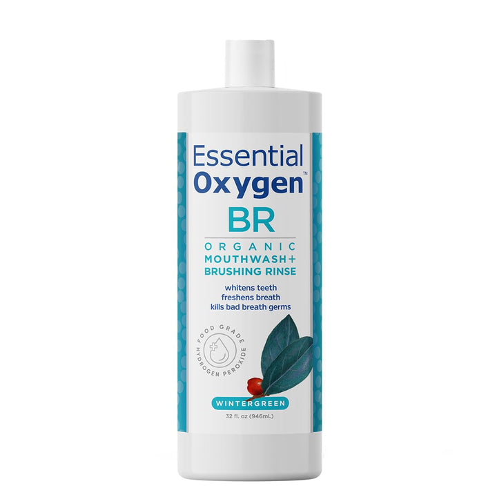 Essential Oxygen Enjuague bucal orgánico certificado BR, enjuague b...