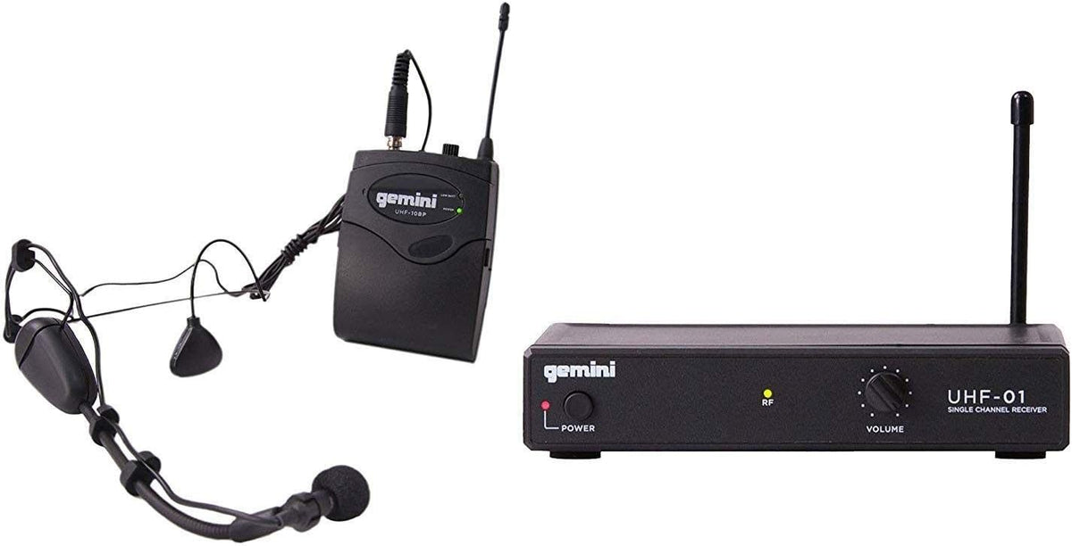 Gemini DJ UHF-01HL F1 Micrófono Lavalier inalámbrico