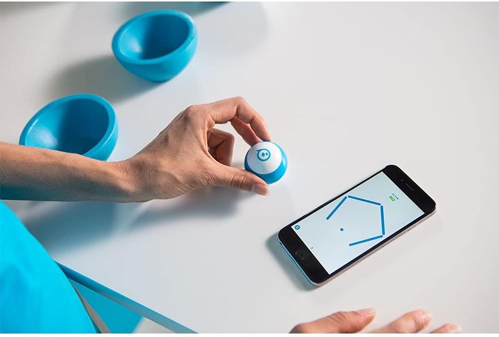 Sphero Mini (Azul) - Bola de Robot de Codificación - Codificación Educativa y Juegos para Niños y Adolescentes - Conectividad Bluetooth - Experiencia de Aprendizaje Interactiva y Divertida para Edades