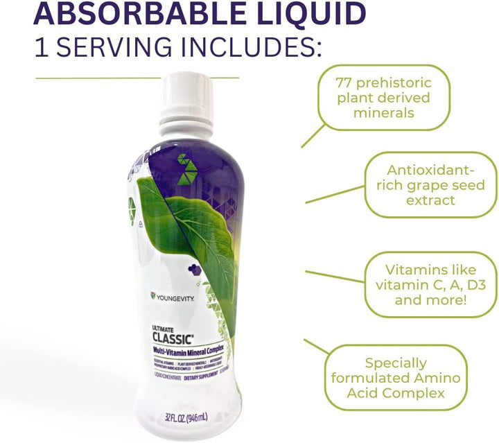Youngevity Ultimate Classic - Complejo multivitamínico y mineral |...