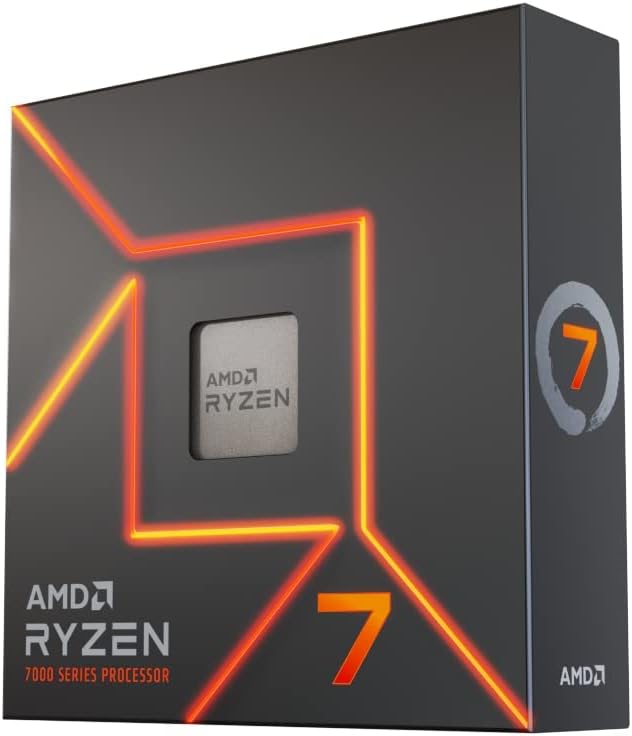 Procesador para computadora de escritorio AMD Ryzen 7 7700X de 8 nú...