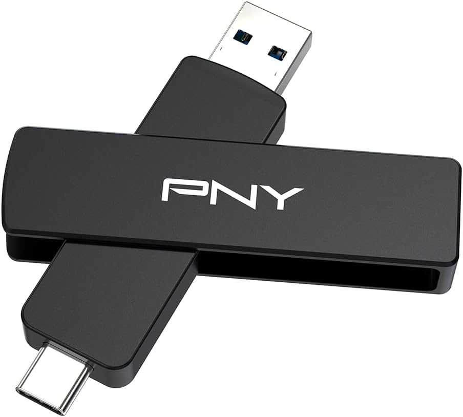 PNY Unidad flash OTG Duo Link V3 USB 3.2 Gen 2 Tipo-C y tipo A OTG...