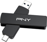 PNY Unidad flash OTG Duo Link V3 USB 3.2 Gen 2 Tipo-C y tipo A OTG...