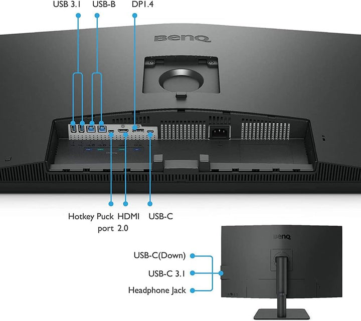 BenQ Monitor PD3205U listo para Mac de 32 pulgadas, 4K UHD 99% Rec....