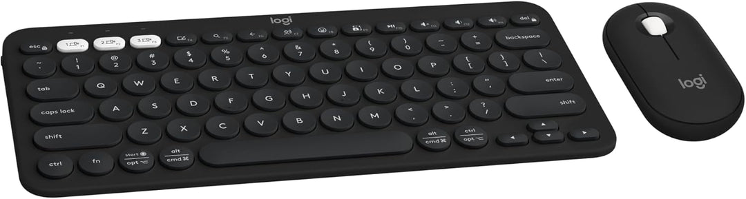Logitech Pebble 2 Combo, teclado inalámbrico y mouse, silencioso y...