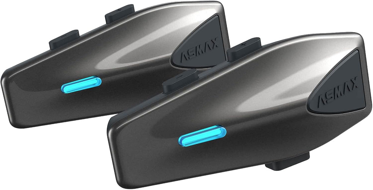 ASMAX Auriculares Bluetooth para motocicleta S1 con control de voz