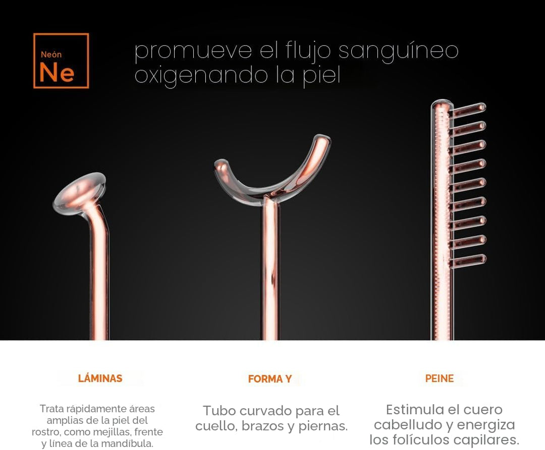 NuDerma - Varita de terapia profesional para la piel - Máquina port...