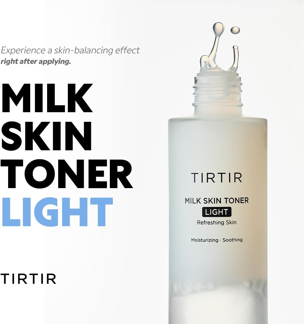 TIRTIR Milk Skin Toner Light | Hidratación instantánea con 4% de ni...