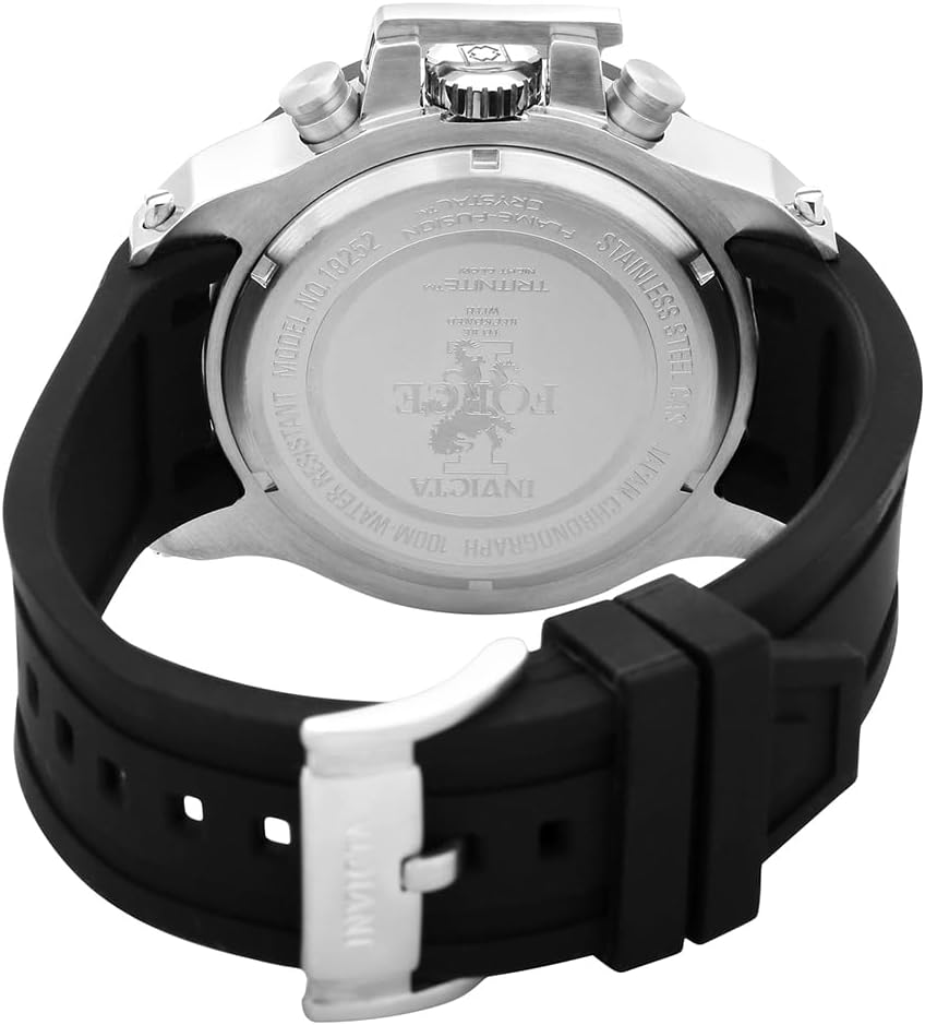Invicta I-Force Reloj de cuarzo analógico para hombre, negro, con movimiento japonés
