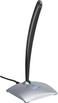 Logitech Micrófono de escritorio USB (negro/plateado)