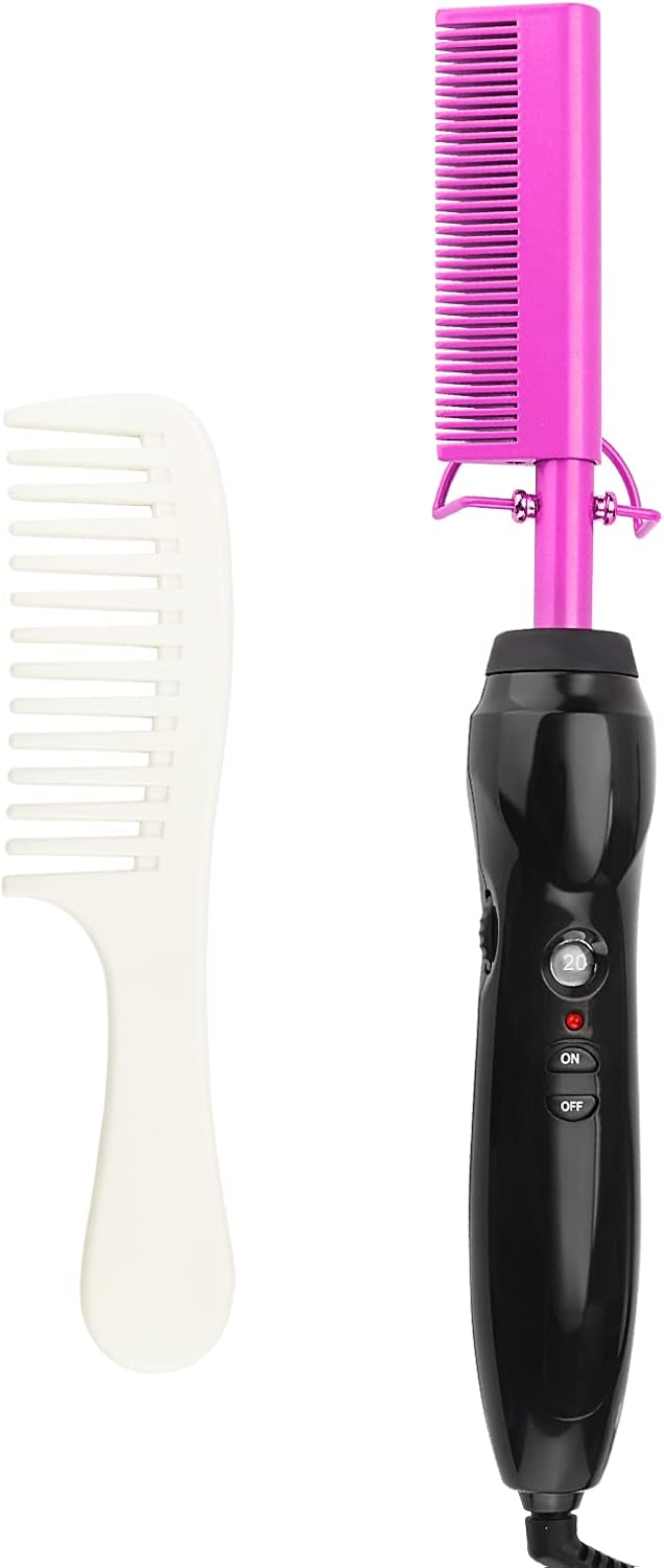 Erokicysh Peine caliente alisador de pelo eléctrico Calefacción Pre...