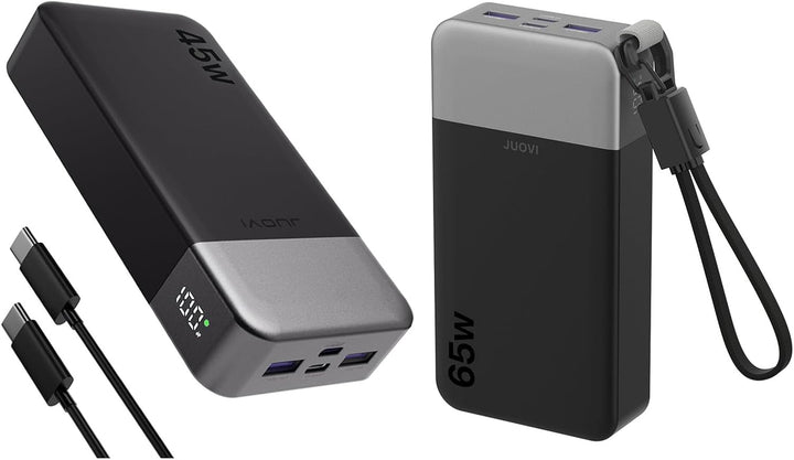 JUOVI Banco de energía de 20000 mAh 45 W + cargador portátil de 65...