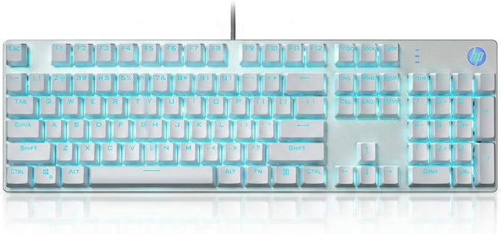 HP GK400F Teclado mecánico con cable para juegos, USB con cable de...