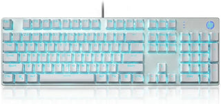 HP GK400F Teclado mecánico con cable para juegos, USB con cable de...