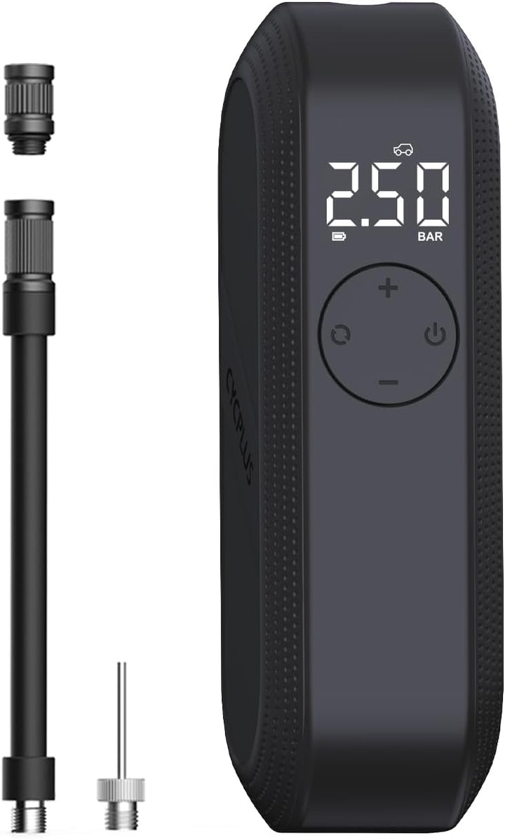 CYCPLUS Electric Air Compressor Portable Bicycle Pump Car Tire Infl...