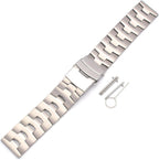 THEAGE Correa de reloj de titanio sólido para hombre y mujer, correas de reloj de titanio puro de 0.866 in