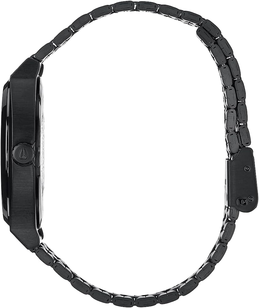 NIXON Time Teller A045 - Reloj analógico de moda para hombre resistente al agua de 100 m (carátula de reloj de 37 mm, correa de acero inoxidable de 19.5 mm-18 mm)