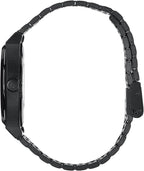 NIXON Time Teller A045 - Reloj analógico de moda para hombre resistente al agua de 100 m (carátula de reloj de 37 mm, correa de acero inoxidable de 19.5 mm-18 mm)