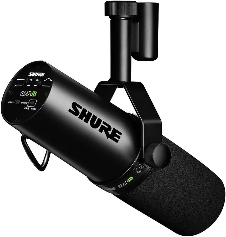 Shure SM7dB - Micrófono vocal dinámico con preamplificador integrad...