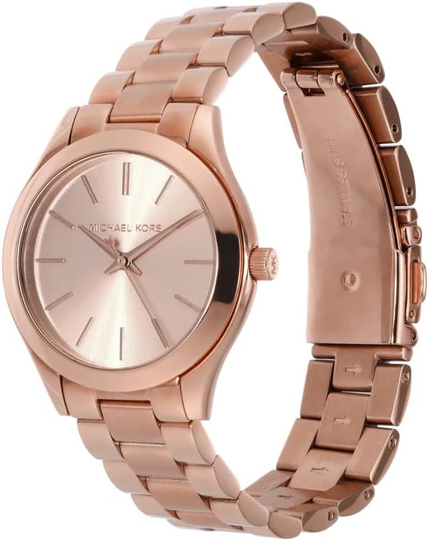 Michael Kors Slim Runway - Reloj de pulsera de acero inoxidable para mujer