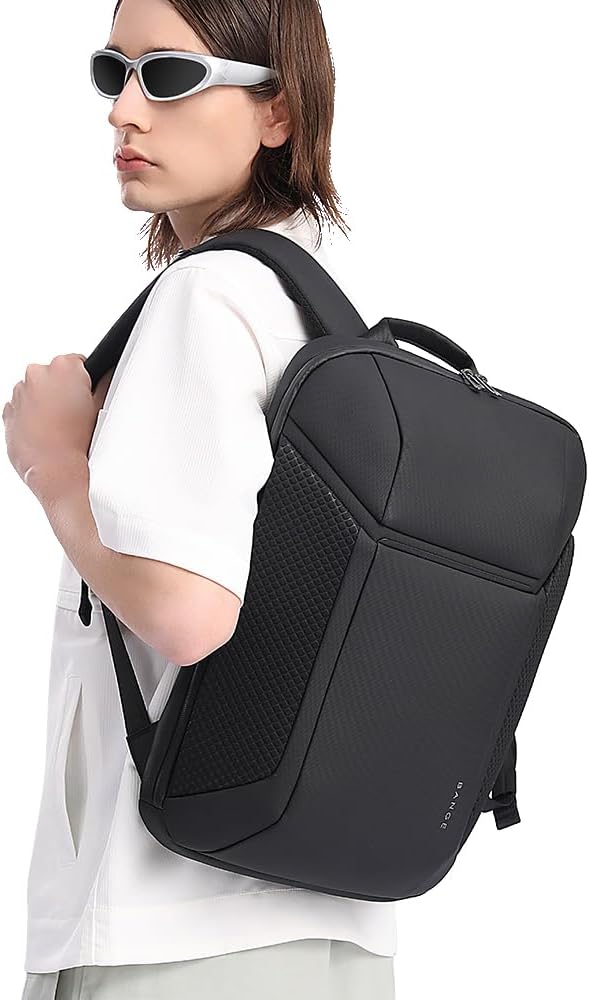 BANGE Mochila para laptop de negocios inteligente impermeable que puede adaptarse a portátiles de 15.6 a 17.3 pulgadas con puerto de carga USB 3.0 para hombres y mujeres