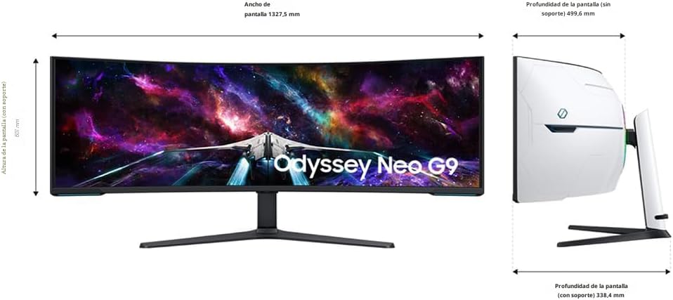 Samsung 145 cm (57") Odyssey Neo G9 Dual 4K UHD Quantum Mini-LE...