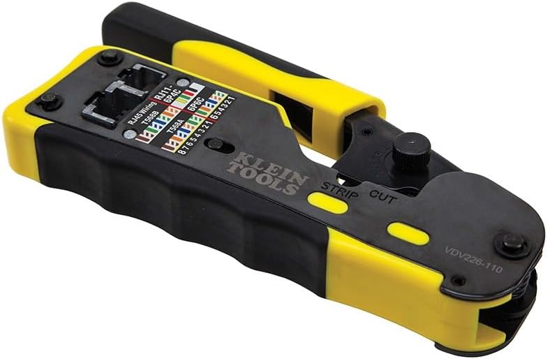 Klein Tools VDV226-110 Crimpadora de cables de datos modulares con...