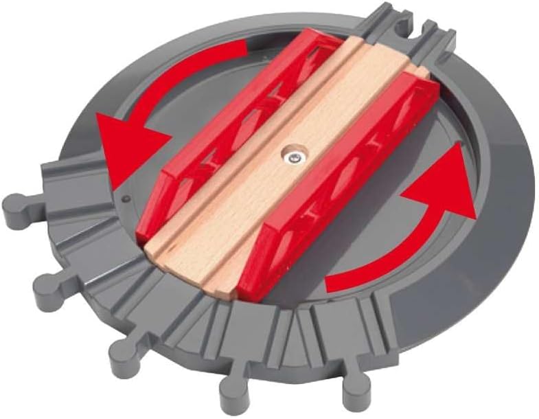 Brio World - 33736 Grand Roundhouse | Accesorio de tren de juguete de 2 piezas para niños a partir de 3 años
