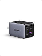 UGREEN Nexode 65W Cargador de Pared, 4 Puertos, Bloque de Carga Rápida GaN