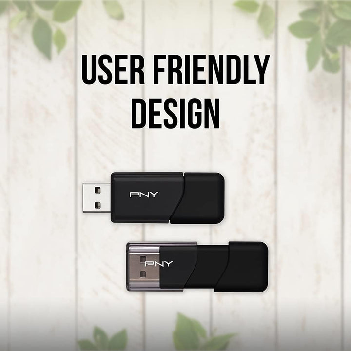 PNY P-FD64GX10ATT03-MP - Unidad flash USB 2.0 (64 GB, 3 unidades, 1...